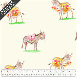 Burros Canvas in Ivory