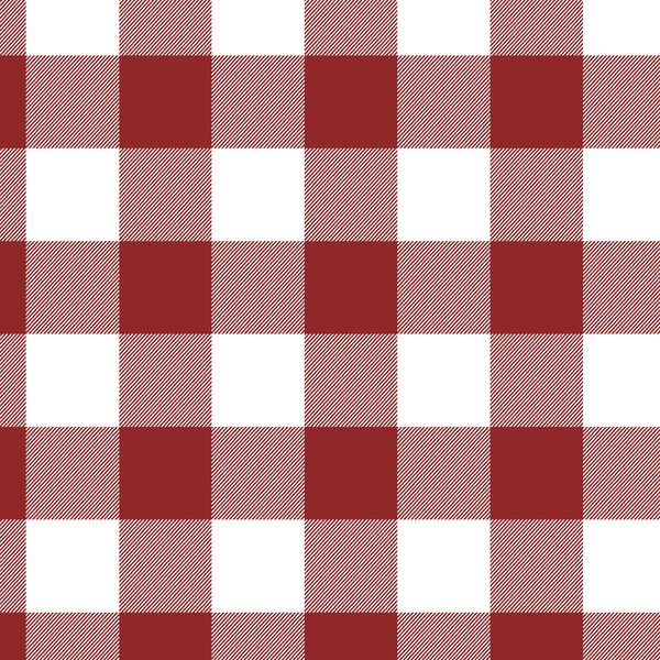 Winter Gingham in Cranberry