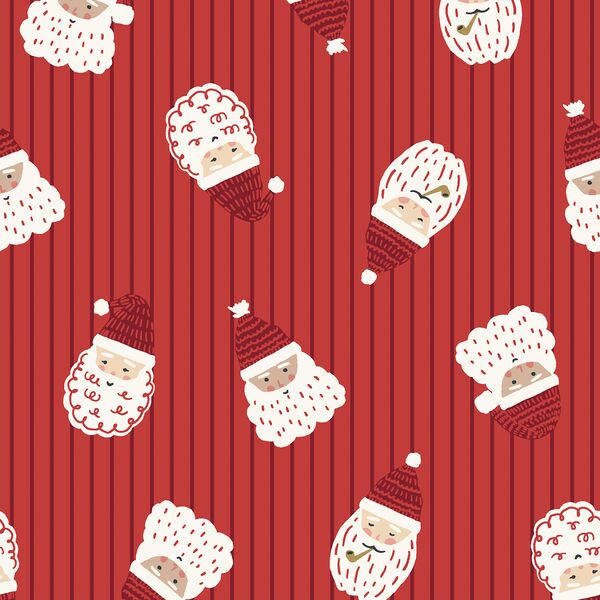 Santa in Lava Red