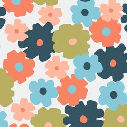 Large Mod Floral in Bright