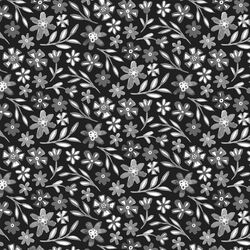 Large Posies in Ebony