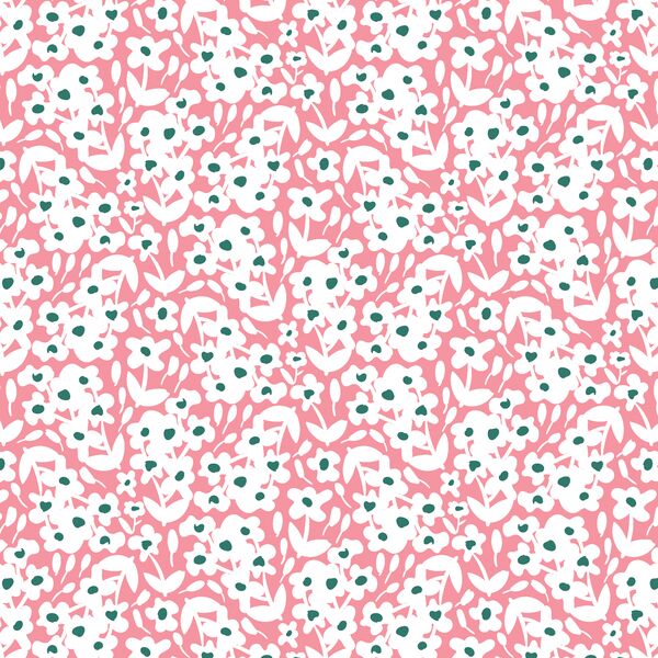 Daisy Silhouette in Pink Bloom