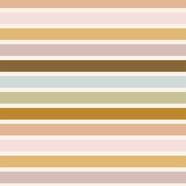 Rainbow Stripe in Vintage Blooms