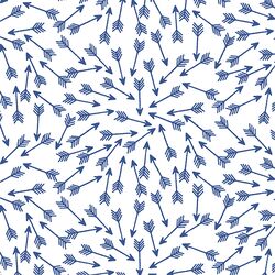Arrows in Blue Jay on White