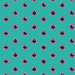 Aztec Diamond in Turquoise