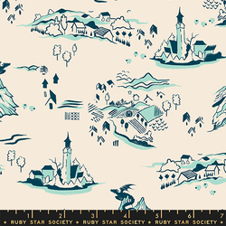 Mountain Town in Frost