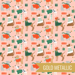 Dapper Dogs in Pink Metallic