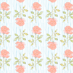 Rose Stripe in Love Birds