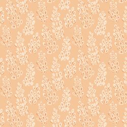 Abstract Floral in Fresh Peach