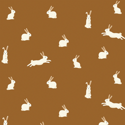 Bunny Rabbits in Meadow Brown