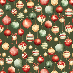 Festive Ornaments in Garland