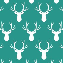 Stag Silhouette in Jade