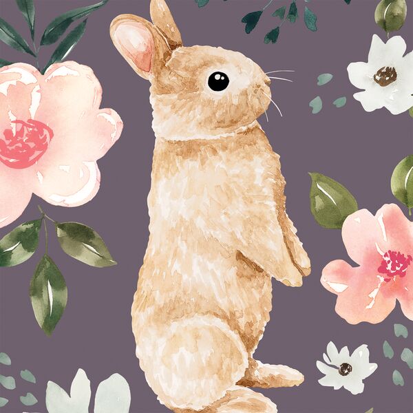 Large Bunny in Plum