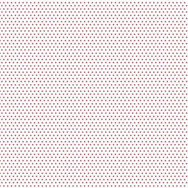 Little Polka Dots in Geranium on White