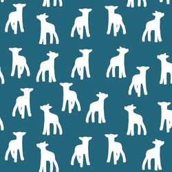 Lamb Silhouette in Topaz