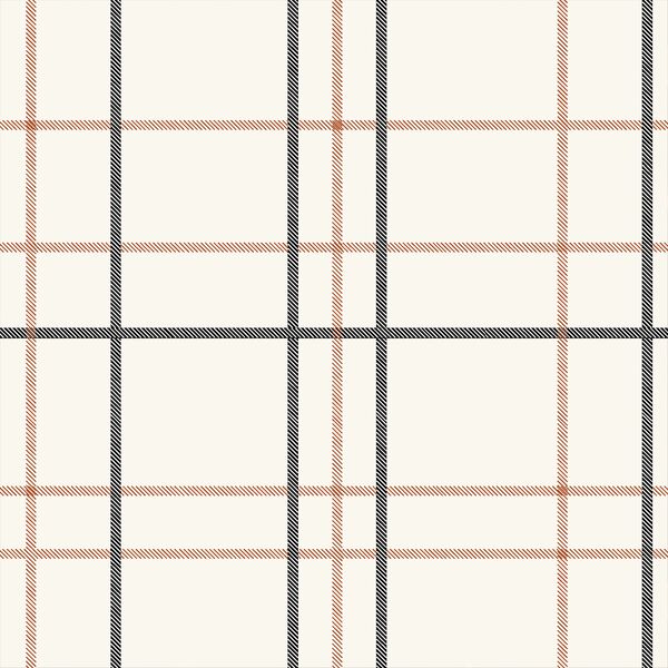 Tartan in Vintage Ivory