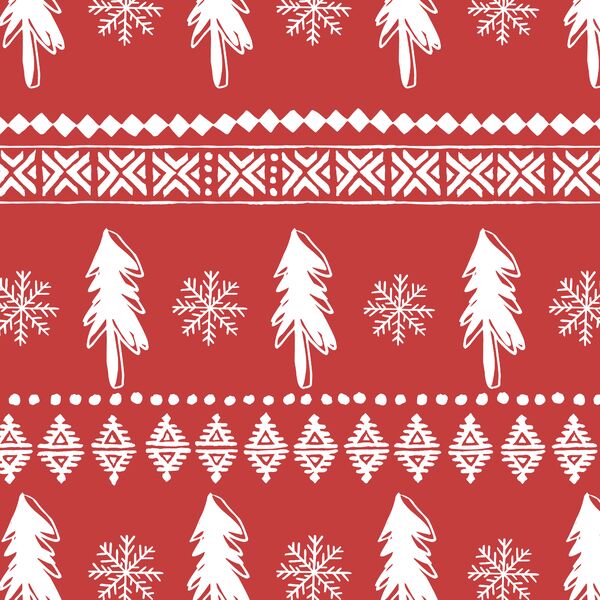 Festive Sweater in Dark Geranium