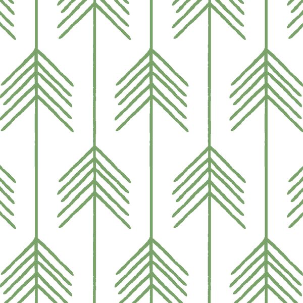 Vanes in Pistachio on White