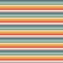 Little Rainbow Dreams Stripe in Sunset