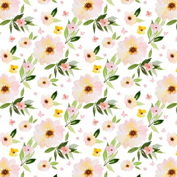 Little Watercolor Florals in Spring