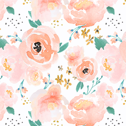 Punchy Floral in Peachy