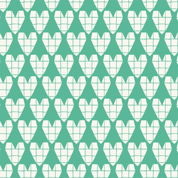 Origami Heart in Jade Green