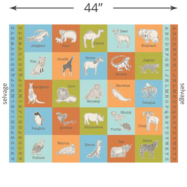 Animal Park Fun Panel in Multi