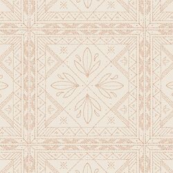 Dotted Tile in Tawny on Cream
