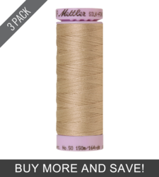 Straw (9105-0538) - Silk Finish Cotton 50wt - 164 Yards (3 Pack)