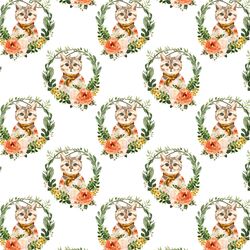 Little Miss Kitty Wreath in White