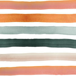 Large Painted Ombre Stripe in Oasis