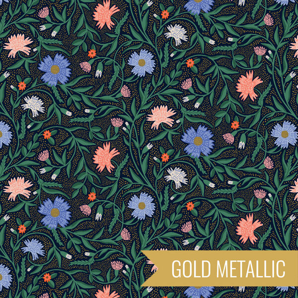 Aster in Navy Metallic