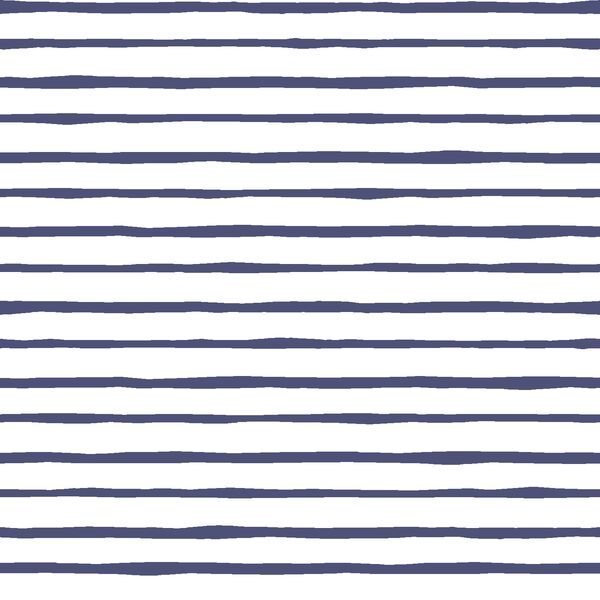 Artisan Stripe in Indigo on White