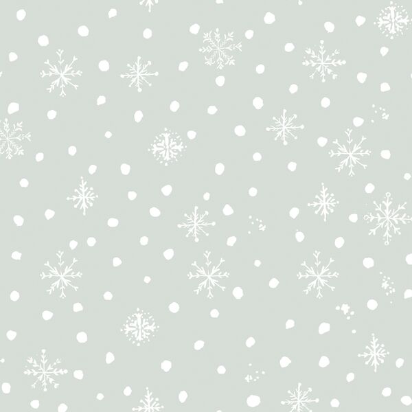 Soft Snowflakes in Sage