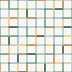 Playful Grid in Cream