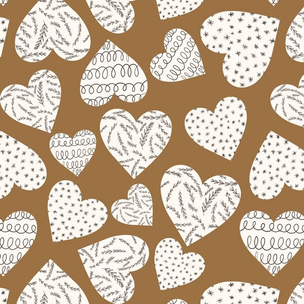 Large Be Mine Hearts in Golden Glow