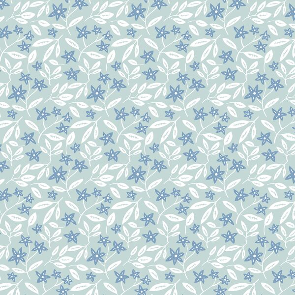 Garden in Soft Aqua