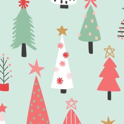 Big Christmas Tree Forest in Iced Mint