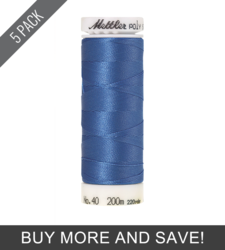 Empire Blue (3406-3722) - Poly Sheen - 220 Yards (5 Pack)