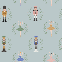 Nutcracker Christmas in Light Mint