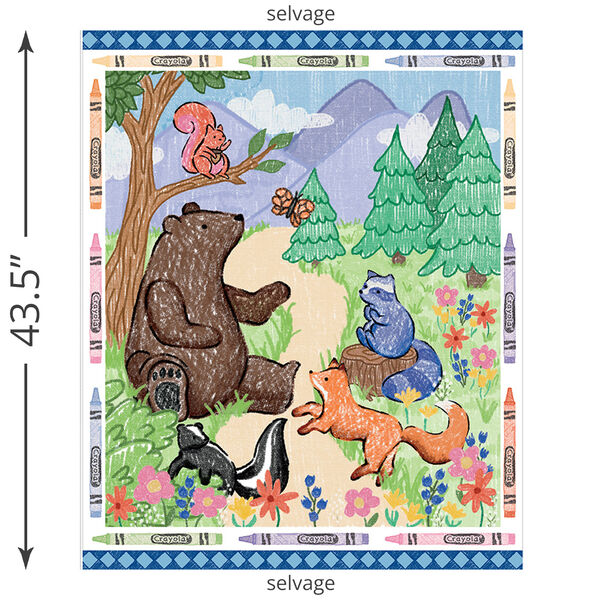 Colorful Critters Panel in Multi