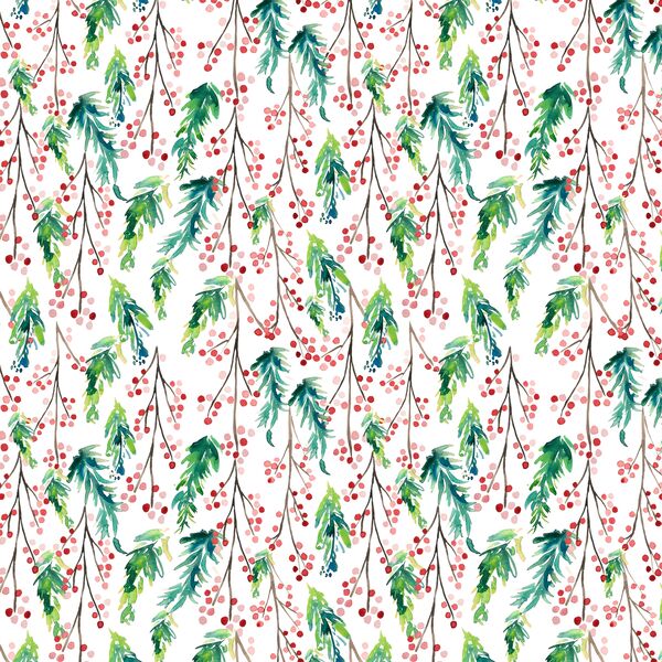 Pine Berry in White