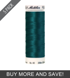 Dark Aqua (3406-4425) - Poly Sheen - 220 Yards (5 Pack)