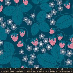 Strawberry Field in Dark Blue