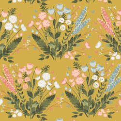 Pressed Bouquet in Golden