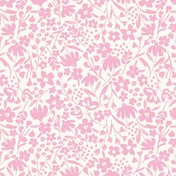 Spring Silhouette in Peony Pink on Cream