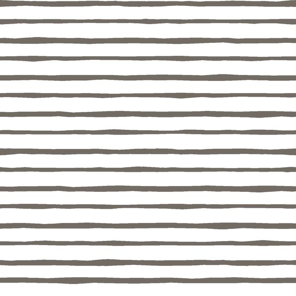 Artisan Stripe in Stone on White