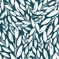 Large Vines in Atlantic Blue