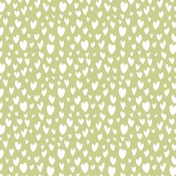Hearts in Light Green