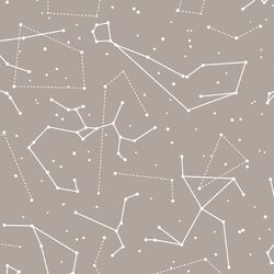 Star Charts in Taupe